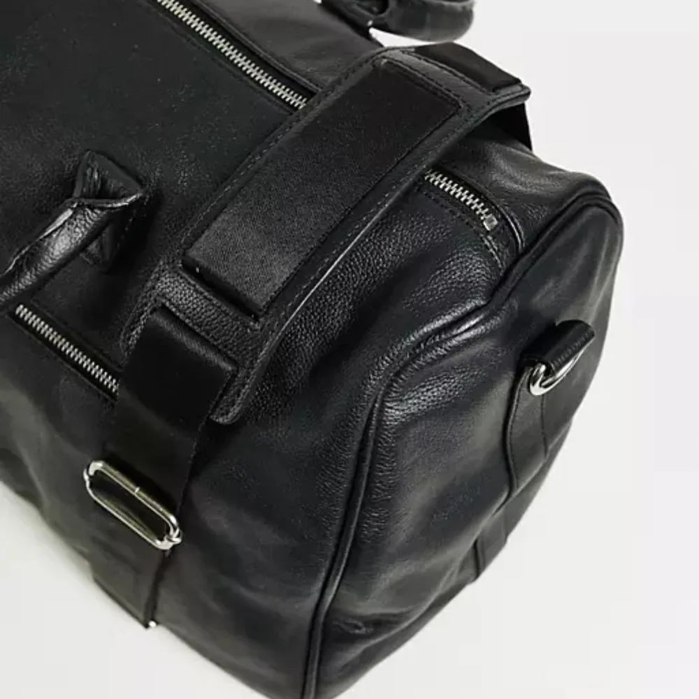 New BOLANGARO TREVOR Malcom Leather Weekend Bag - Picture 4 of 5